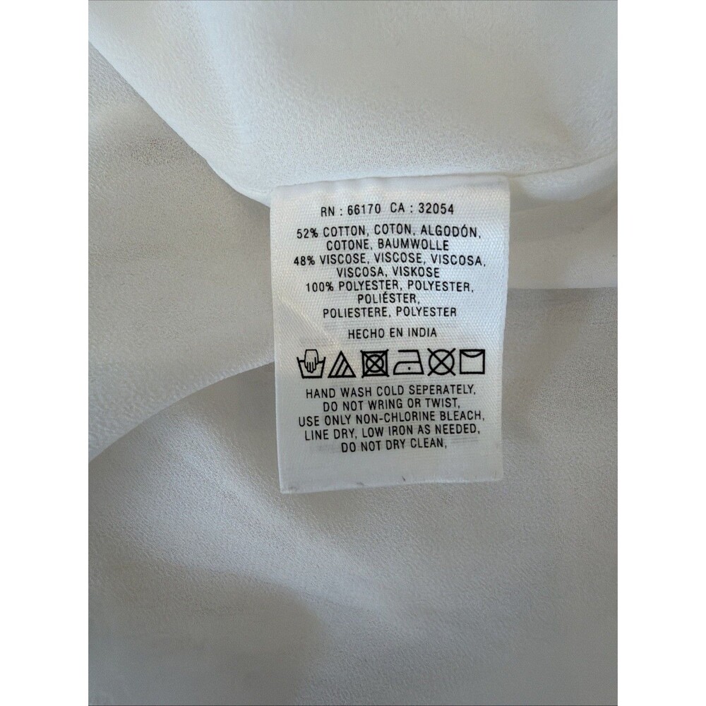 Anthropologie Leifnotes White Dress Size 6 - Picture 8 of 8